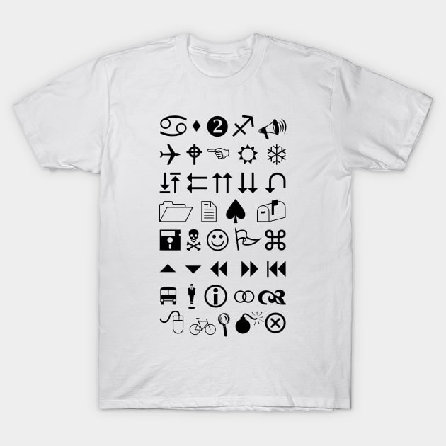 Text Classic Images T-Shirt by Dellan